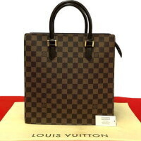 Louis Vuitton Handbags - Louis Vuitton Venice Damier Leather Handbag Tote Bag Brown